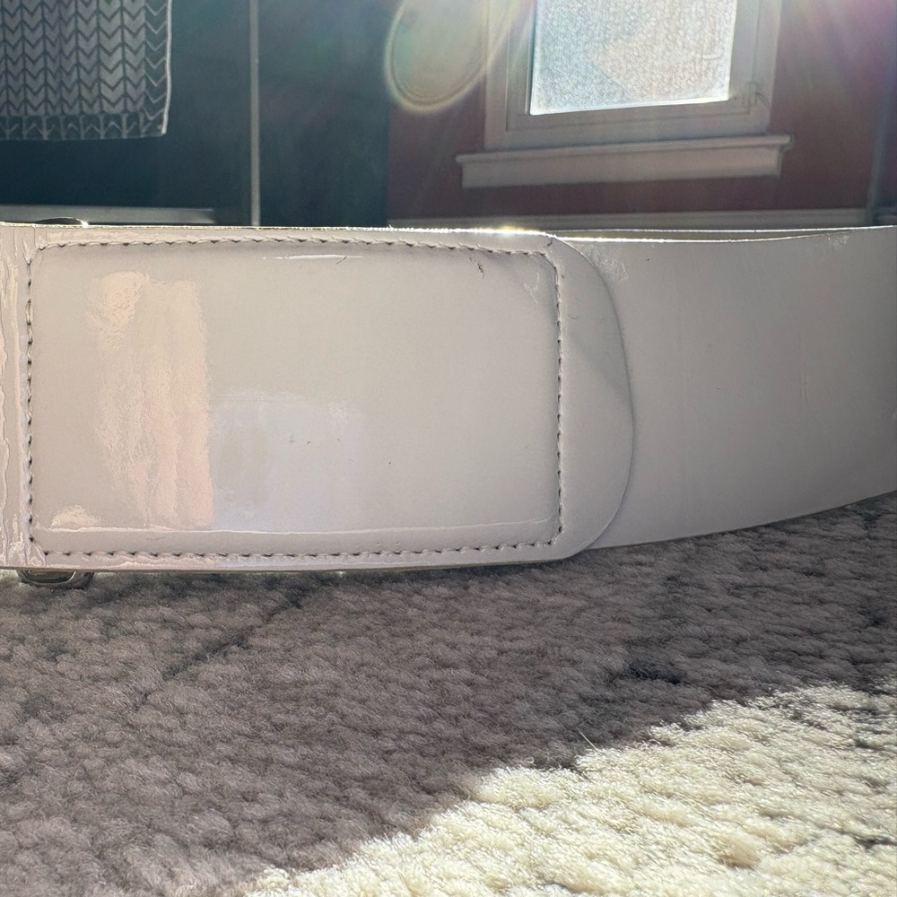 Armani Cream Leather Belt